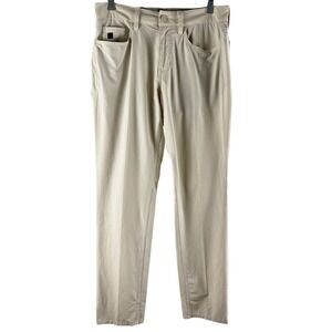 Vineyard Vines OTG On-The-Go 5-Pocket Pants Mens 30x32 Tan Stretch Performance